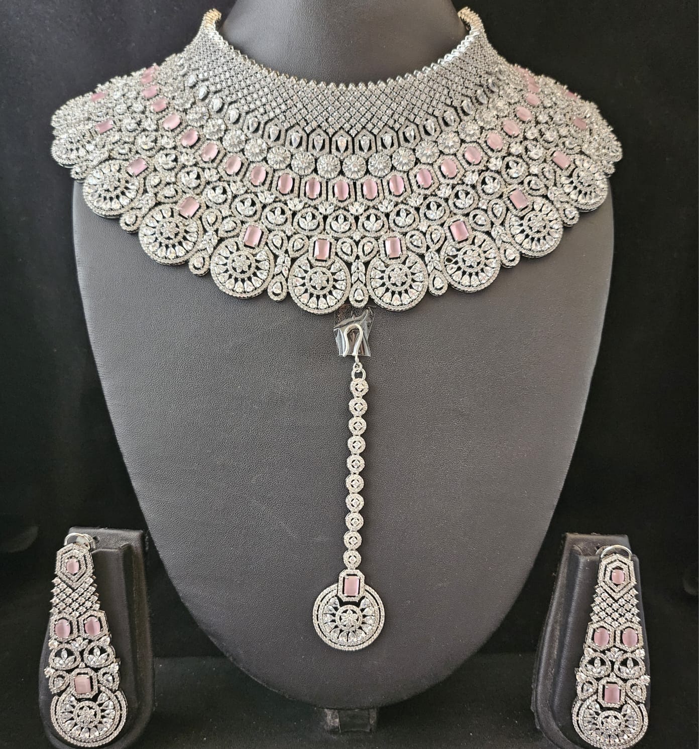 American Diamond Choker Set