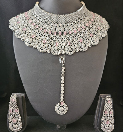 American Diamond Choker Set