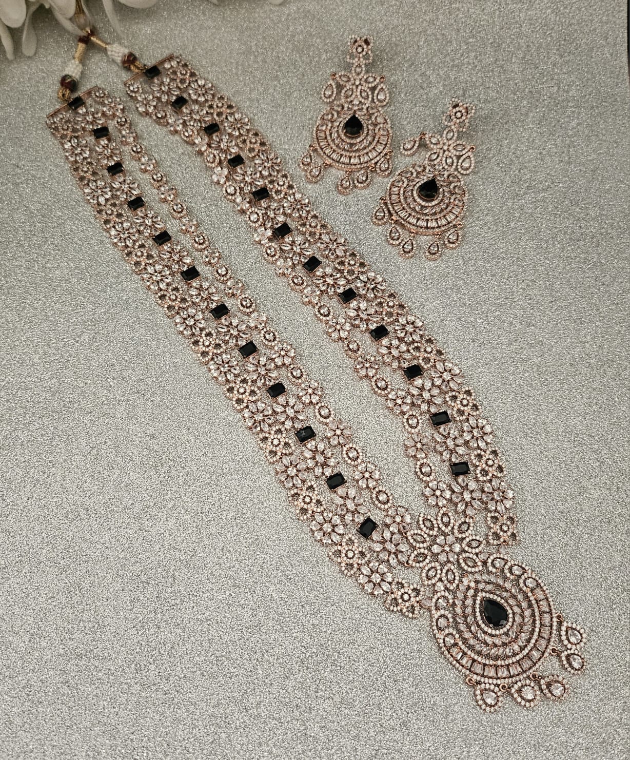 American Diamond Choker set with Earrings