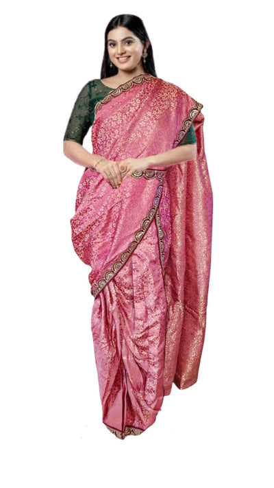 Marathi Stitched BANARASI Nauvari Saree Peshwai