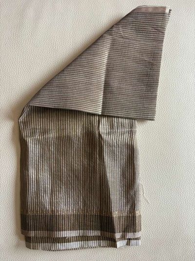 Readytowear saree -  Tussar Cotton