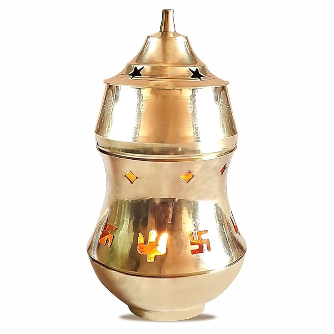 Brass Kapoor Dani - Oil, Camphor Burner