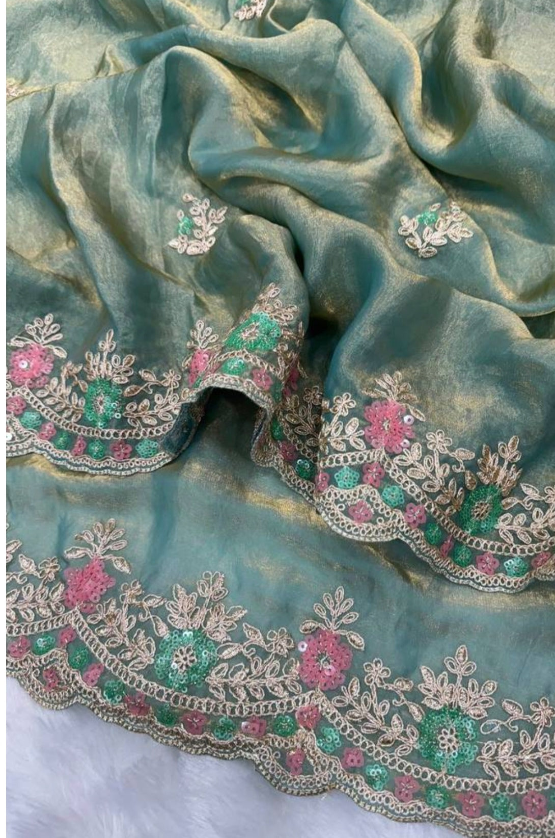 Readytowear saree -  Space Silk