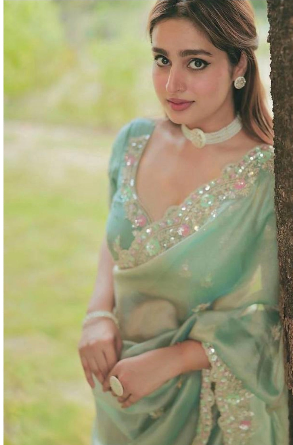 Readytowear saree -  Space Silk