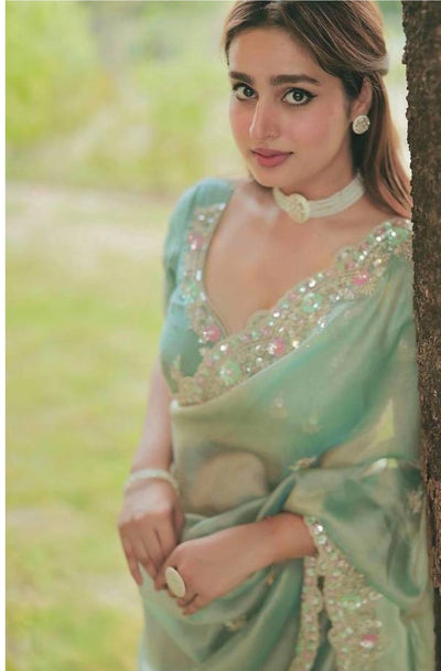 Readytowear saree -  Space Silk