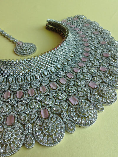 American Diamond Choker Set