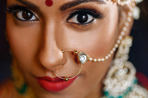 Kundan Nose Ring | Fashion Jewellery | PRAAGNEEK