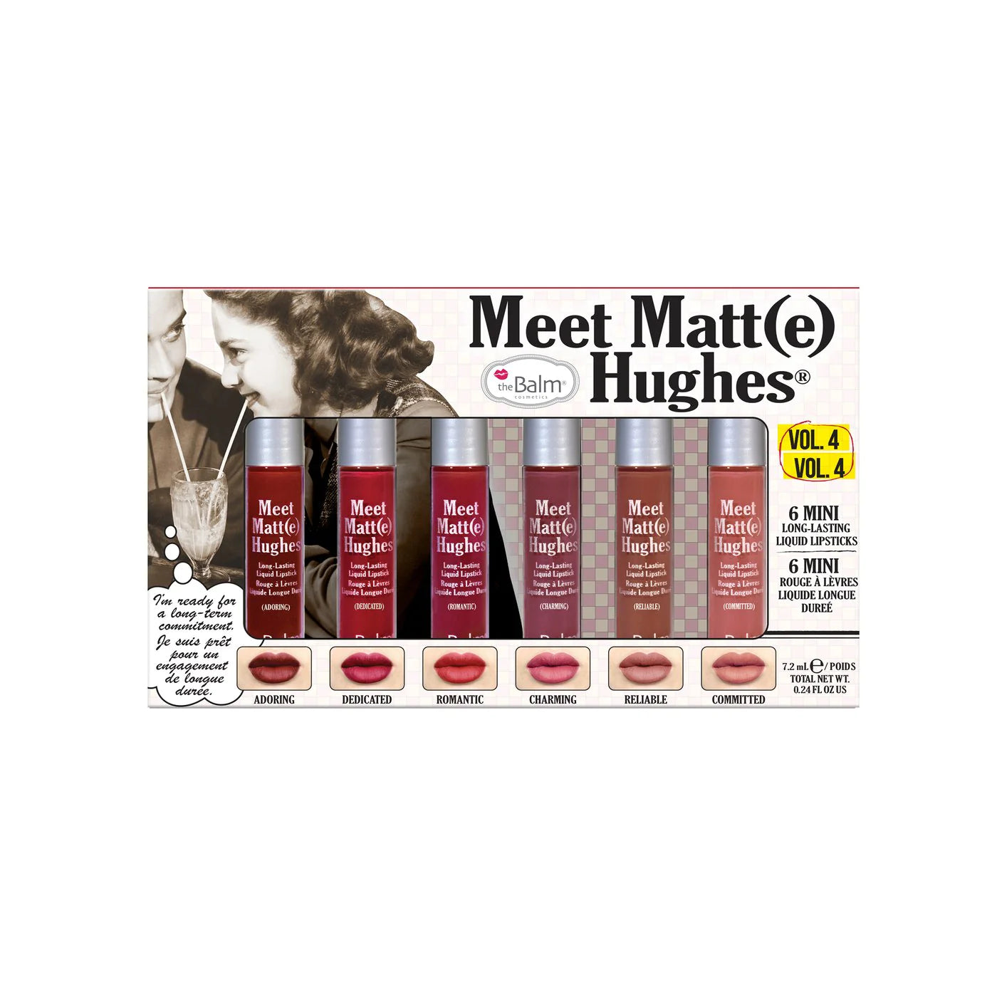 theBalm cosmetics MEET MATT(E) HUGES Vol. 4 (6 Mini Long-Lasting Liquid Lipsticks)