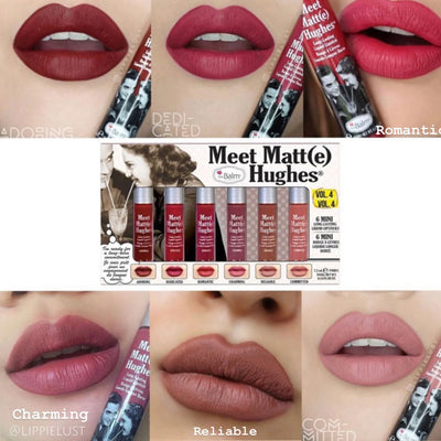 theBalm cosmetics MEET MATT(E) HUGES Vol. 4 (6 Mini Long-Lasting Liquid Lipsticks)