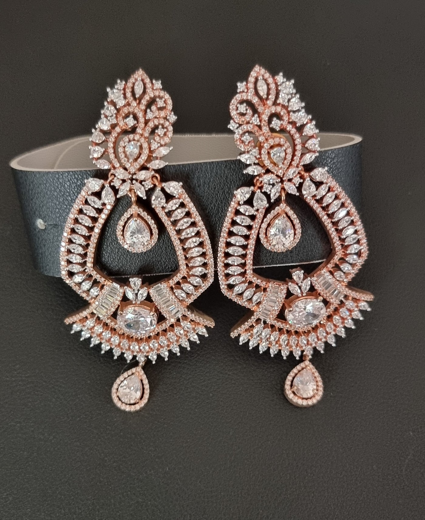 American Diamond (CZ) earrings (BHUADE1)