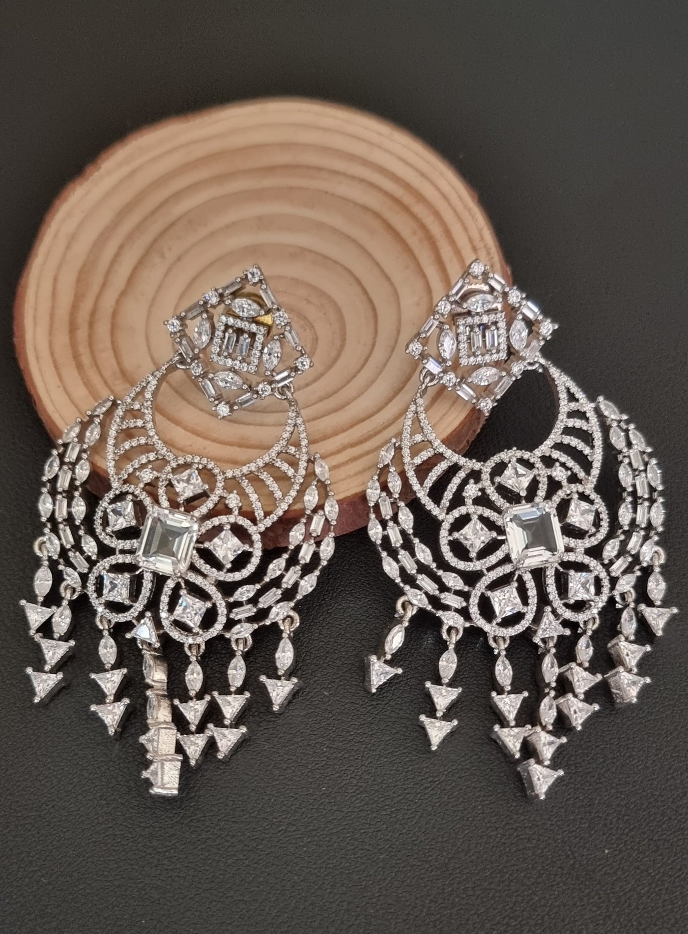 American Diamond (CZ) earrings (ENXADE1)