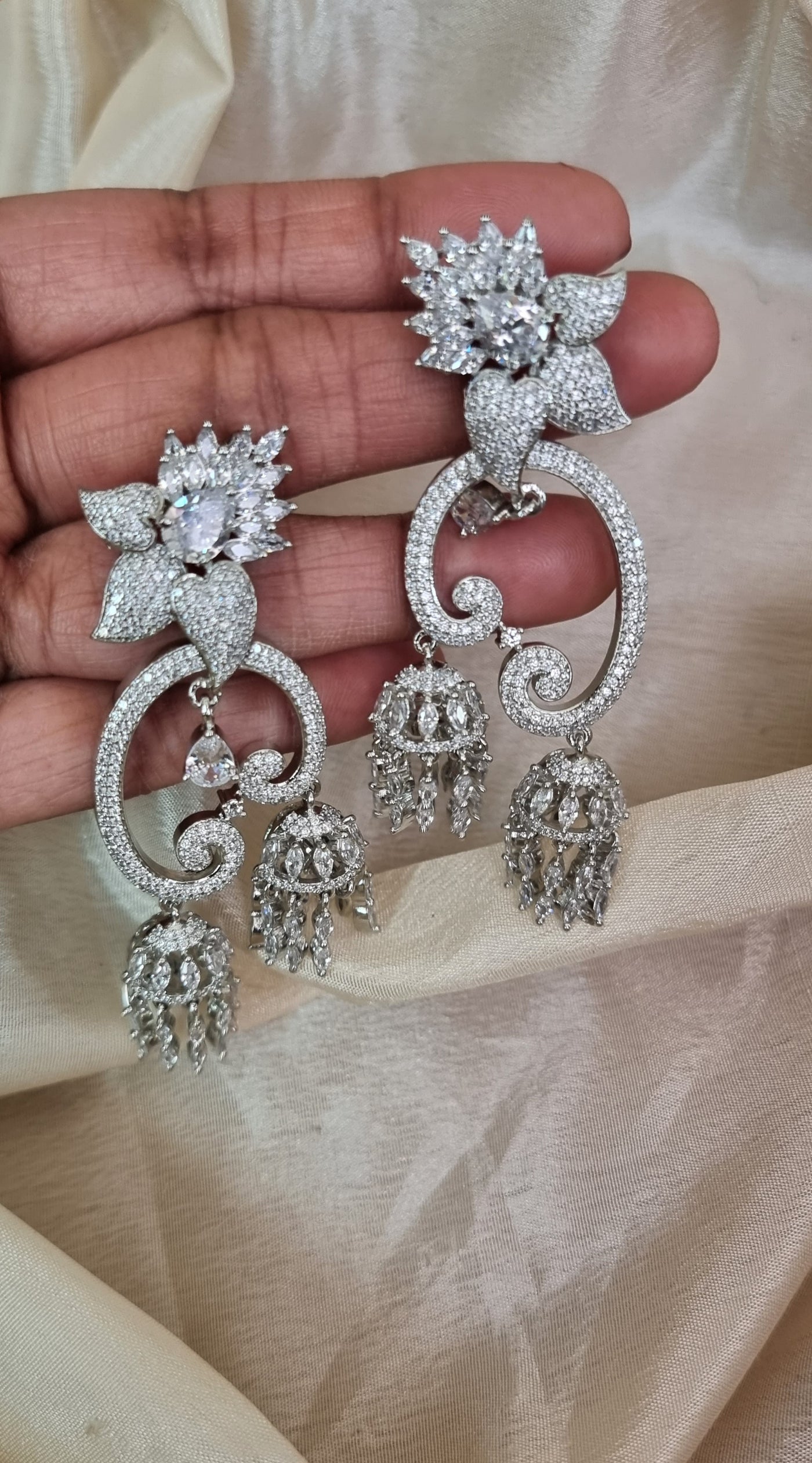American Diamond (CZ) earrings (MPAD5)