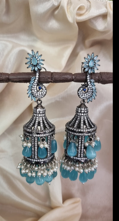 Exclusive Peacock design Jhumki Earrings (SJADCB)