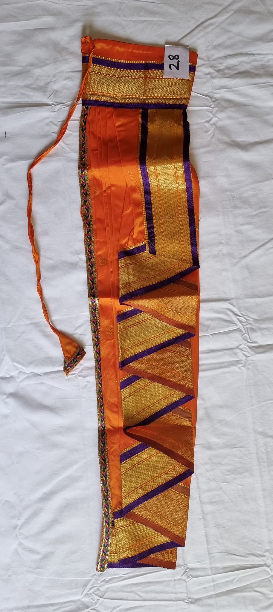 Gudi Vastra / Stitched Saree - Fabric Paithani Mastani Style