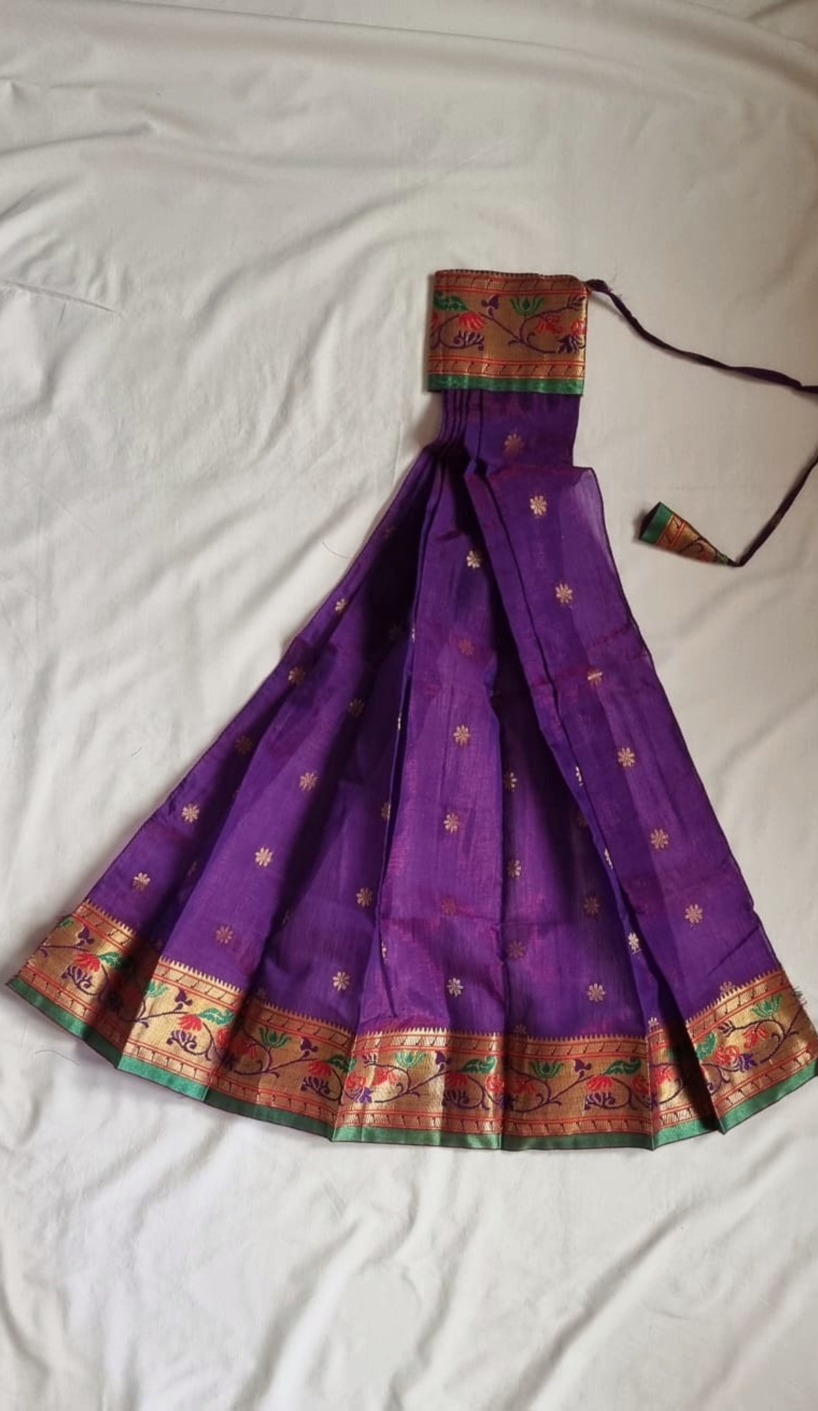 Gudi Vastra / Stitched Saree - Fabric Paithani
