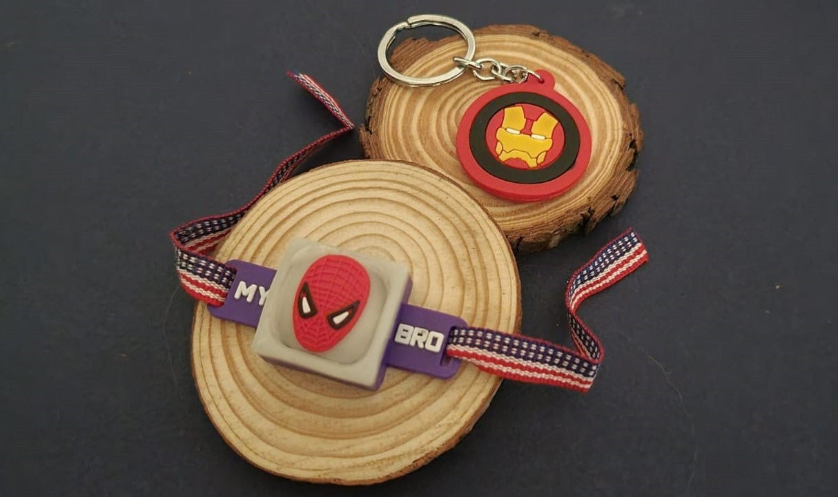 Led Rakhi Superhero LED Rakhis with Keychain – PRAAGNEEK