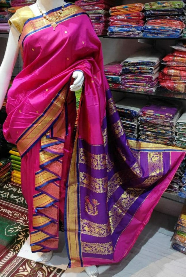 Marathi Nauvari saree - Shahi Mastani style (Colors Available) – PRAAGNEEK